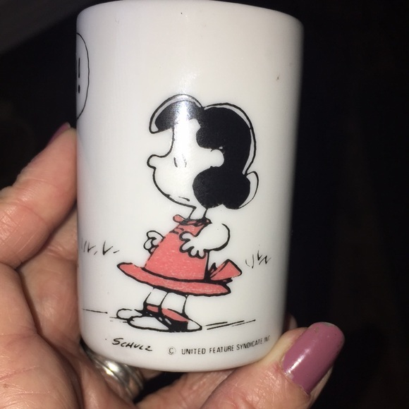 Vintage 1970s Votive Charles Schultz ceramic Made in USA - Picture 5 of 5